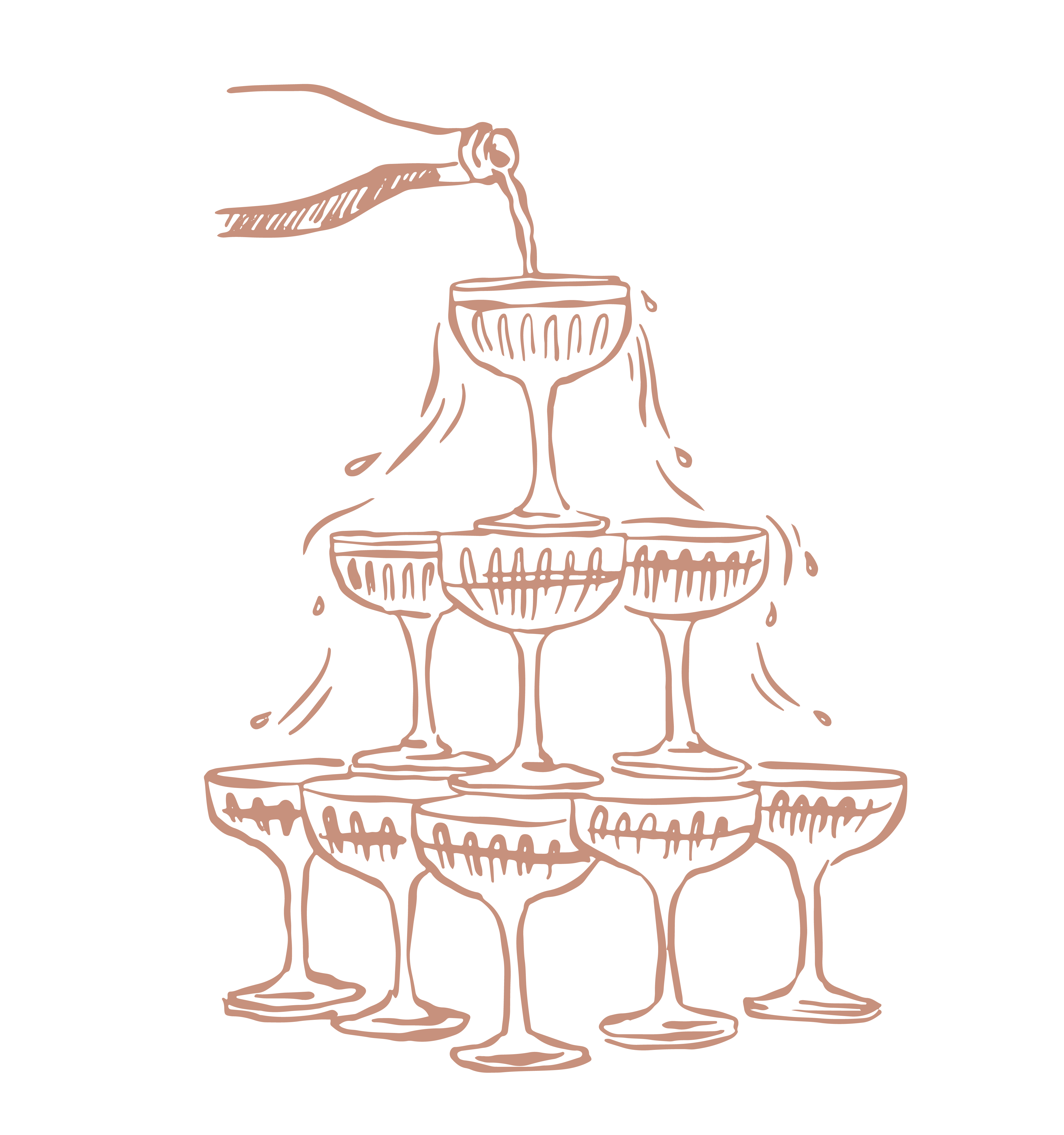 piramide di bicchieri